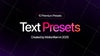 Text Presets for Premiere Pro - Elevate Your Video Editing - Waizmart