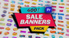 Animated Sale Banners Premiere Pro Pack: Editable & Responsive Black Friday Discounts & More - Waizmart